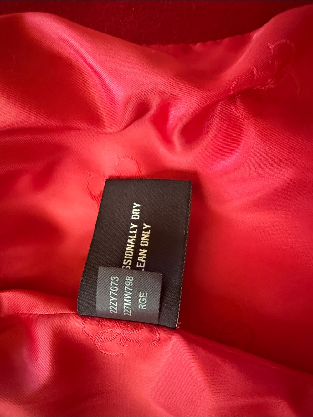 GUESS Women’s Vibrant Red A-Line Holiday Pea Coat - Picture 3 of 5